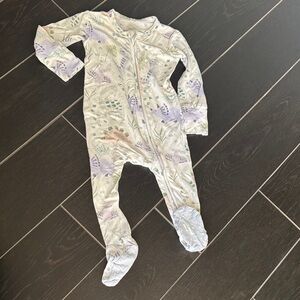 Posh Peanut Lavender and Green Kids Footie